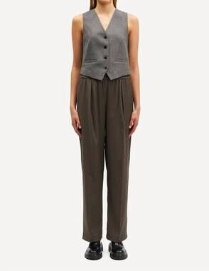 NEW SAMSOE julia trousers in black olive